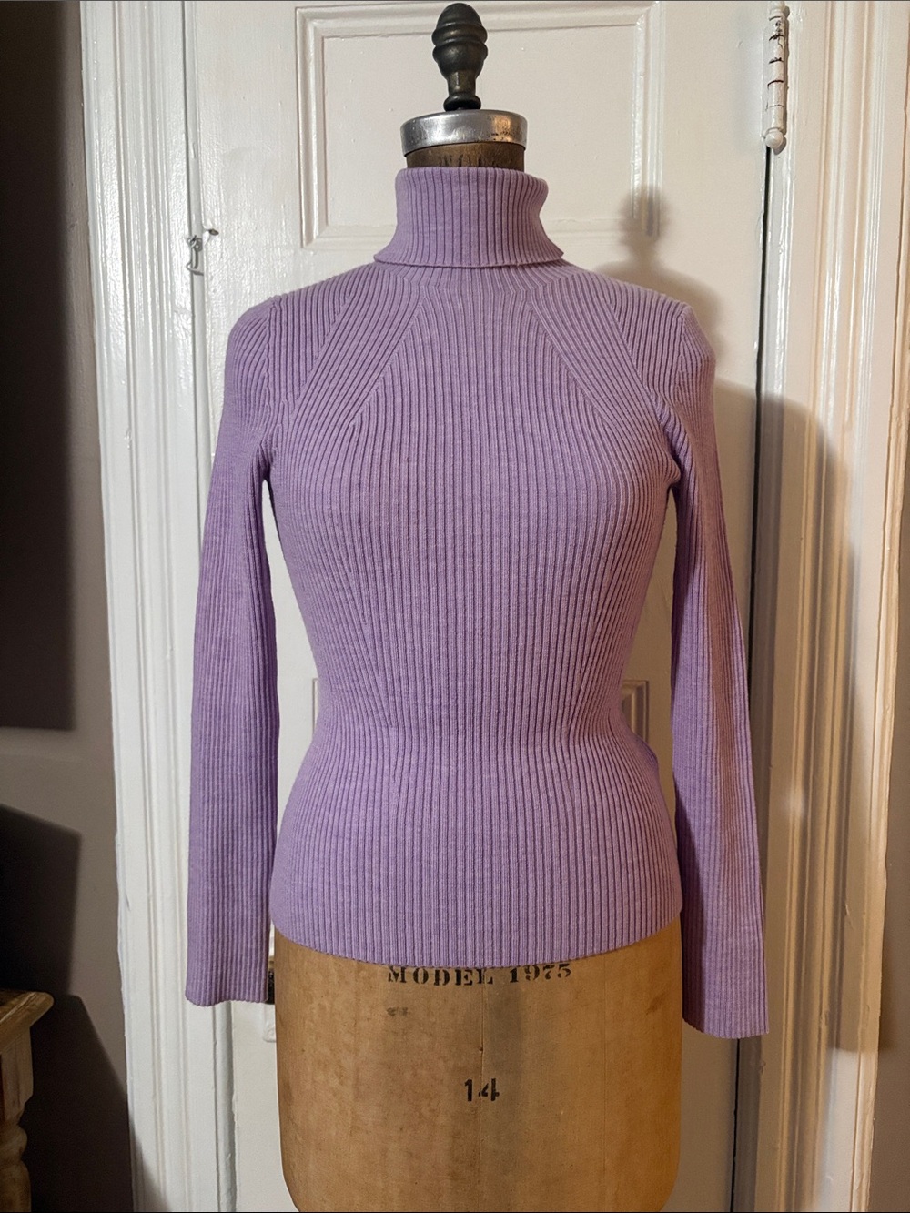 3.1 Phillip Lim Lilac Ribbed Turtleneck Sweater Sz small